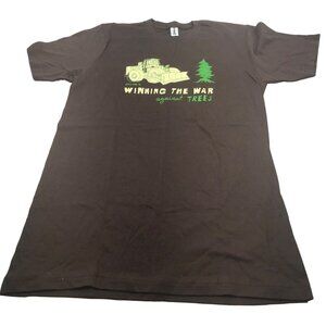 Option G Women's Size Small Winning The War Against Trees Short Sleeve Tee NWOT